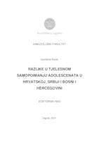 prikaz prve stranice dokumenta Razlike u tjelesnom samopoimanju adolescenata u Hrvatskoj, Srbiji i Bosni i Hercegovini