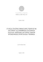 prikaz prve stranice dokumenta Utjecaj zvučno-vibracijske terapije na aktivnost autonomnoga živčanoga sustava i moždanu aktivnost nakon intenzivnoga sportskoga treninga