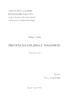 prikaz prve stranice dokumenta PREVENCIJA OZLJEDA U NOGOMETU