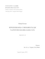 prikaz prve stranice dokumenta KINEZITERAPIJA U REHABILITACIJI NAJČEŠĆIH OZLJEDA KARATAŠA