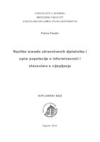 prikaz prve stranice dokumenta Razlike između zdravstvenih djelatnika i opće populacije o informiranosti i stavovima o cijepljenju