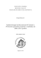prikaz prve stranice dokumenta Epidemiologija kardiovaskularnih bolesti u Primorskoj-goranskoj županiji u razdoblju od 2009. do 2014. godine