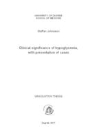 prikaz prve stranice dokumenta Clinical significance of hypoglycemia, with presentation of cases