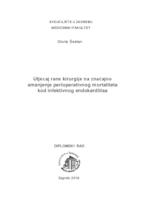 prikaz prve stranice dokumenta Utjecaj rane kirurgije na značajno smanjenje perioperativnog mortaliteta kod infektivnog endokarditisa