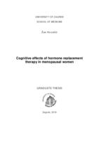 prikaz prve stranice dokumenta Cognitive effects of hormone replacement therapy in menopausal women