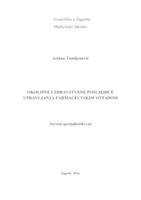 prikaz prve stranice dokumenta Okolišne i zdravstvene posljedice upravljanja farmaceutskim otpadom