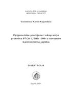 prikaz prve stranice dokumenta Epigenetske promjene i ekspresija proteina PTCH1, SHh i IHh u seroznim karcinomima jajnika