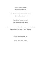 prikaz prve stranice dokumenta Malarija kao profesionalna bolest u pomoraca  u razdoblju od 2004. - 2014. godine