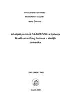 prikaz prve stranice dokumenta Infuzijski protokol DA-R-EPOCH za liječenje B-velikostaničnog limfoma u starijih bolesnika