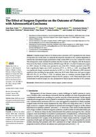 prikaz prve stranice dokumenta The Effect of Surgeon Expertise on the Outcome of Patients with Adrenocortical Carcinoma