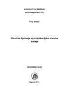 prikaz prve stranice dokumenta Kirurško liječnje postintubacijske stenoze traheje