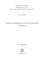 prikaz prve stranice dokumenta Sindrom sagorijevanja na radu zaposlenih u zdravstvu