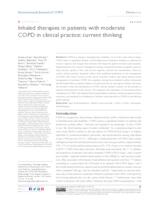 prikaz prve stranice dokumenta Inhaled therapies in patients with moderate COPD in clinical practice: current thinking