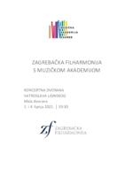 prikaz prve stranice dokumenta Zagrebačka filharmonija s Muzičkom akademijom (1. i 4. 6. 2021.) - programska knjižica