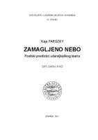 prikaz prve stranice dokumenta Zamagljeno nebo - poetski predlošci udaraljkaškog orkestra