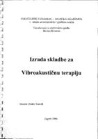 prikaz prve stranice dokumenta Izrada skladbe za Vibroakustičnu terapiju