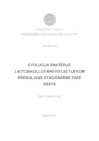 prikaz prve stranice dokumenta Evolucija bakterije Lactobacillus brevis L62 tijekom produljene stacionarne faze rasta 