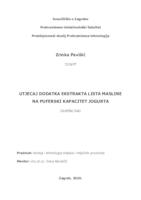 prikaz prve stranice dokumenta Utjecaj dodatka ekstrakta lista masline na puferski kapacitet jogurta