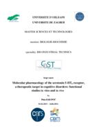 prikaz prve stranice dokumenta Molekularna farmakologija serotoninskog 5-HT6 receptora, terapeutičke mete u kognitivnim poremećajima: funkcionalne studije in vitro i in vivo