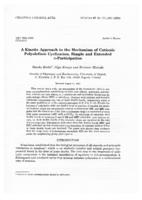 prikaz prve stranice dokumenta A kinetic approach to the mechanism of cationic polyolefinic cyclization. Simple and extended π-participation