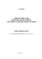 prikaz prve stranice dokumenta Odabrane biljne droge tradicionalne kineske medicine - 2.dio: Plodovi i sjemenke (fructus et semina)