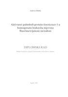 prikaz prve stranice dokumenta Aktivnost palmitoil-protein tioesteraze 1 u homogenatu leukocita mjerena fluorimetrijskom metodom