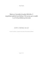 prikaz prve stranice dokumenta Sinteza i karakterizacija hibrida 3-supstituiranih beta-karbolina i ferocena povezanih 1,2,3-triazolskim prstenom