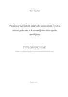 prikaz prve stranice dokumenta Procjena barijernih značajki animalnih rožnica nakon pohrane u komercijalno dostupnim medijima