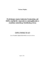 prikaz prve stranice dokumenta Preživljenje stanica bakterije Escherichia coli DH5alpha osjetljivih i otpornih na aminoglikozide u uvjetima osmotskog i kiselinskog stresa