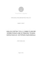 prikaz prve stranice dokumenta Analiza sortnih tiola u vinima plinskom kromatografijom uz primjenu tehnika derivatizacije i izotopnog razrjeđenja