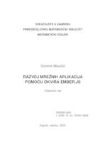 prikaz prve stranice dokumenta Razvoj mrežnih aplikacija pomoću okvira Ember.js