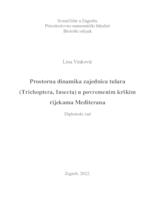 prikaz prve stranice dokumenta Prostorna dinamika zajednica tulara (Trichoptera) u povremenim krškim rijekama Mediterana