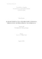 prikaz prve stranice dokumenta Karakterizacija odabranih uzoraka obojanog gemološkog materijala
