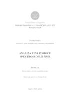 prikaz prve stranice dokumenta Analiza vina pomoću spektroskopije NMR