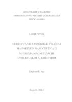 prikaz prve stranice dokumenta Određivanje raspodjele veličina magnetskih nanočestica iz mjerenja magnetizacije evolucijskim algoritmom