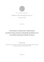 prikaz prve stranice dokumenta Prekomjerna ekspresija i biokemijska karakterizacija proteina dipeptidil-peptidaze III iz termofilne bakterije Caldithrix abyssi