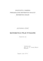 prikaz prve stranice dokumenta Matematika prije Pitagore
