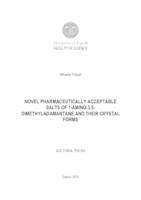 prikaz prve stranice dokumenta Nove farmaceutski prihvatljive soli 1-amino-3,5-dimetiladamantana i njihove kristalne forme