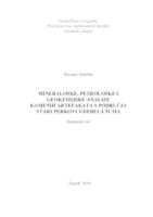 prikaz prve stranice dokumenta Mineraloške, petrološke i geokemijske analize kamenih artefakata s područja Stari Perkovci-Debela šuma