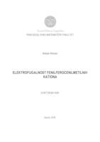 prikaz prve stranice dokumenta Elektrofugalnost fenilferocenilmetilnih kationa