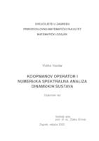 prikaz prve stranice dokumenta Koopmanov operator i numerička spektralna analiza dinamičkih sustava