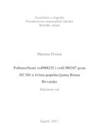 prikaz prve stranice dokumenta Polimorfizmi rs4988235 i rs41380347 gena MCM6 u trima populacijama Roma Hrvatske