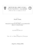 prikaz prve stranice dokumenta Položaj maloljetnika u kaznenom pravu i postupku