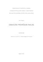 prikaz prve stranice dokumenta Obavezni prekršajni nalog