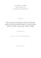 prikaz prve stranice dokumenta Pitanje nezastarijevanja kaznenih djela ratnog profiterstva i kaznenih djela iz privatizacije i pretvorbe