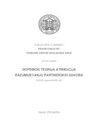 prikaz prve stranice dokumenta Doprinos teorija atribucija razumijevanju partnerskih sukoba