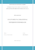 prikaz prve stranice dokumenta Ustavna ograničenja neposredne demokracije