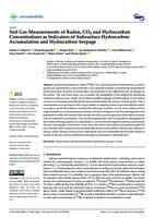 prikaz prve stranice dokumenta Soil gas measurements of radon, CO2 and hydrocarbon concentrations as indicators of subsurface hydrocarbon accumulation and hydrocarbon seepage