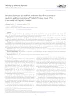 prikaz prve stranice dokumenta Relation between air and soil pollution based on statistical analysis and interpolation of Nickel (Ni) and Lead (Pb): Case study of Zagreb, Croatia