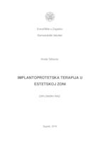 prikaz prve stranice dokumenta Implantoprotetska terapija u estetskoj zoni